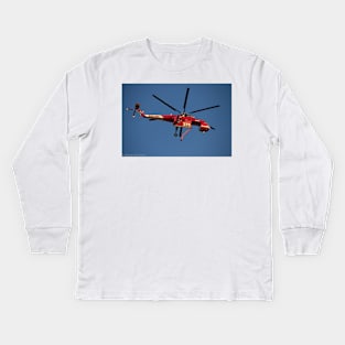 Cal Fire Helicopter Kids Long Sleeve T-Shirt